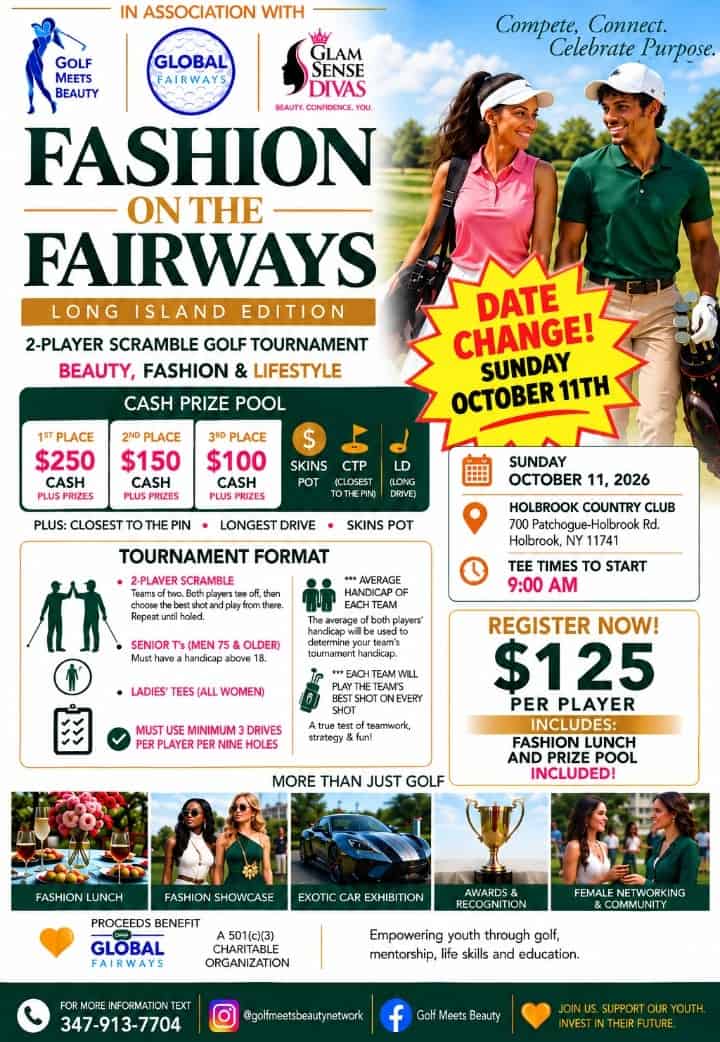 Golf Meets Beauty NYC luxury golf and fashion event
